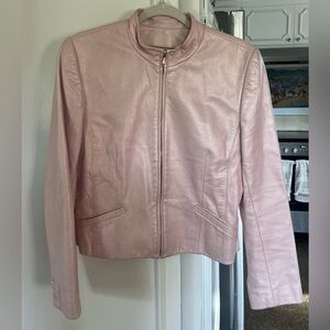 Carlisle pink metallic leather jacket vintage